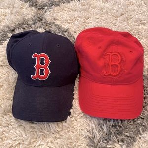 Set of 2 Boston Red Sox Baseball Hats